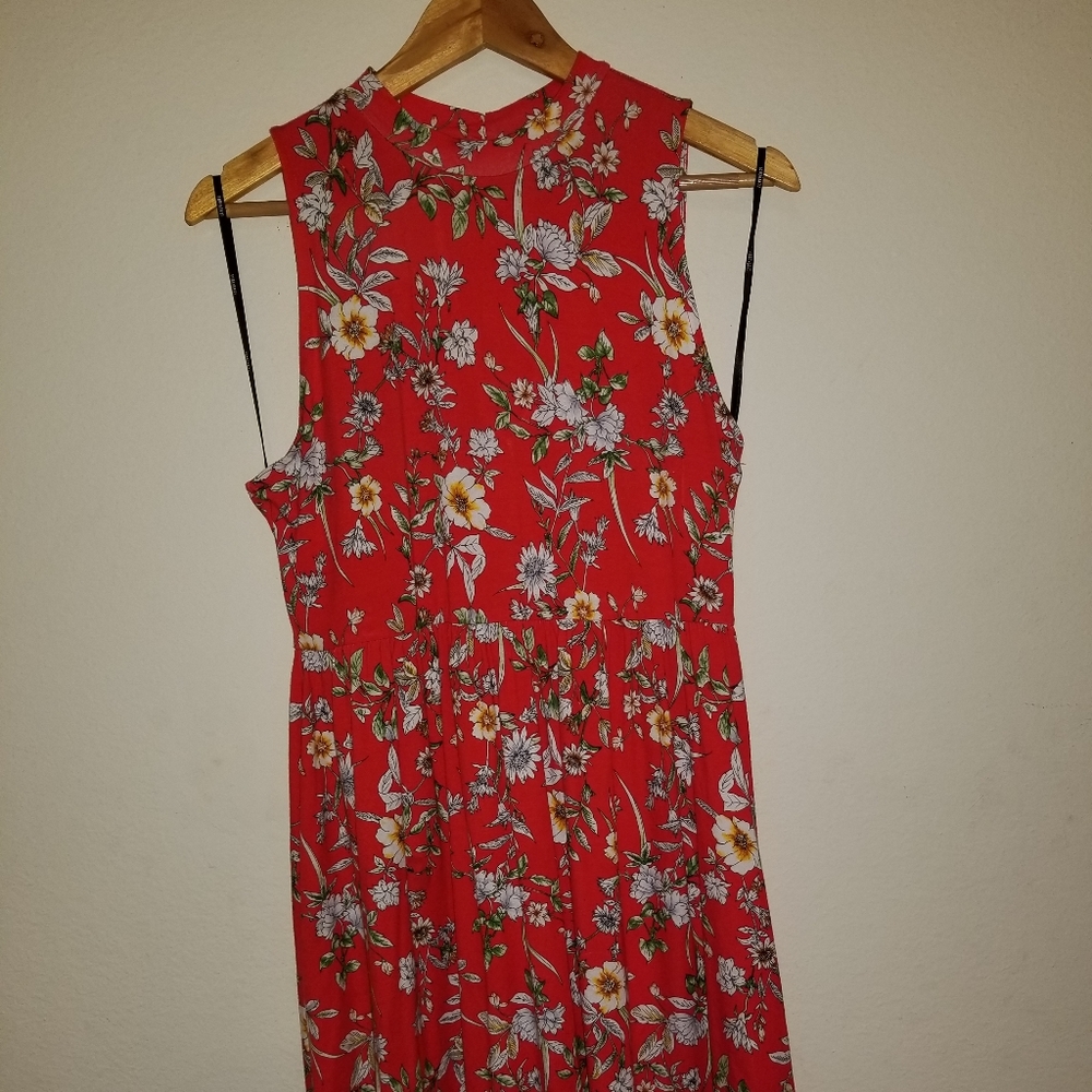 🍟  3 for $25!! Red Floral Dress